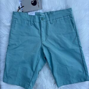 🆕 Carhartt Men's WIP Sid Chino Shorts Green Size 30